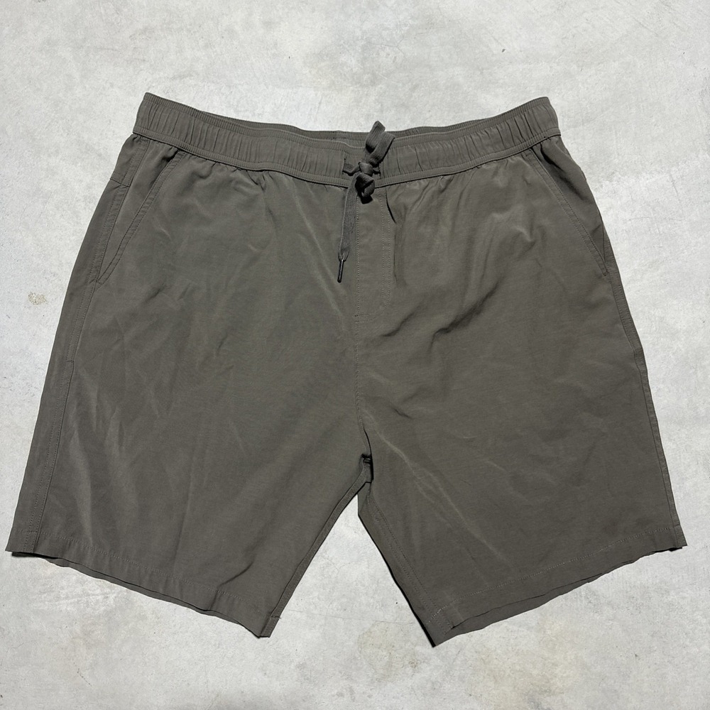 Savage Tacticians Men's 2XL Shorts Brown UnLined Drawstring Sav Tac Stretch